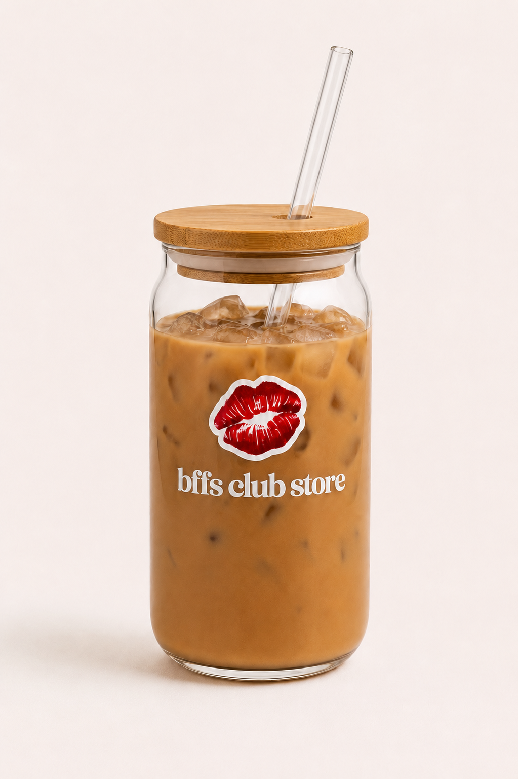 copo canudo de vidro — coffee