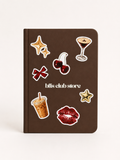 moleskine marrom — stickers