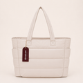 bolsa puffer — off white