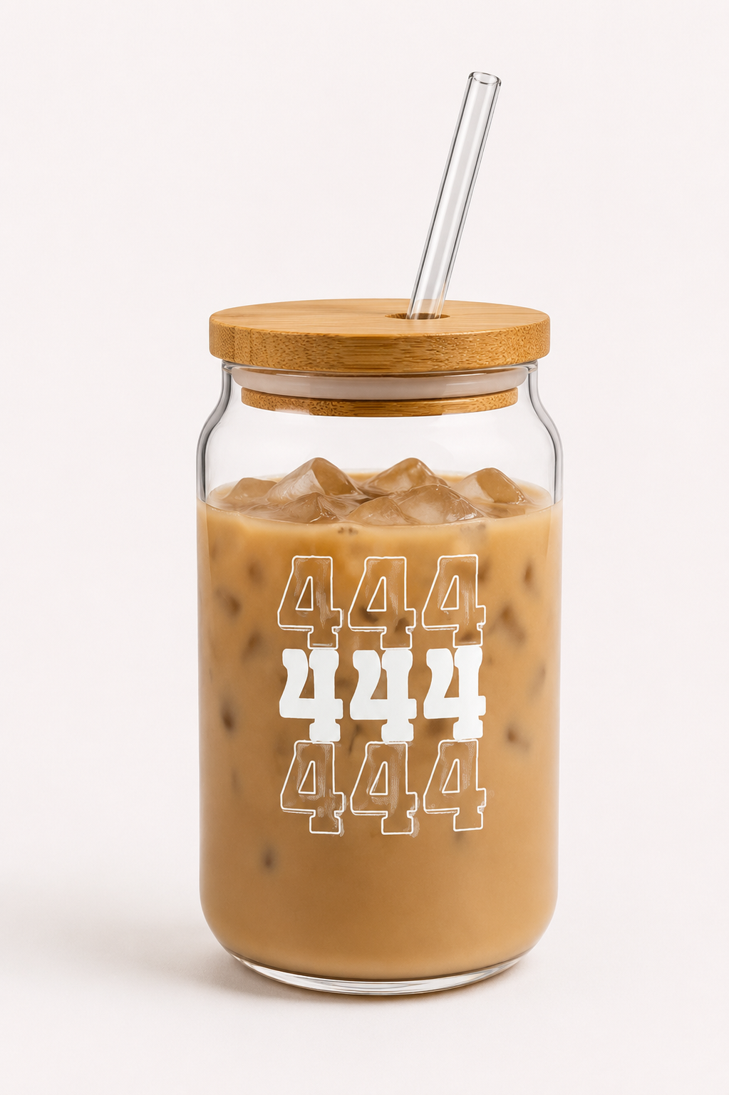 copo canudo de vidro — 444